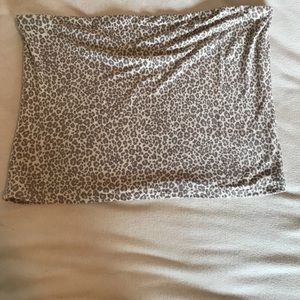 American Eagle Leopard Print Tube Top